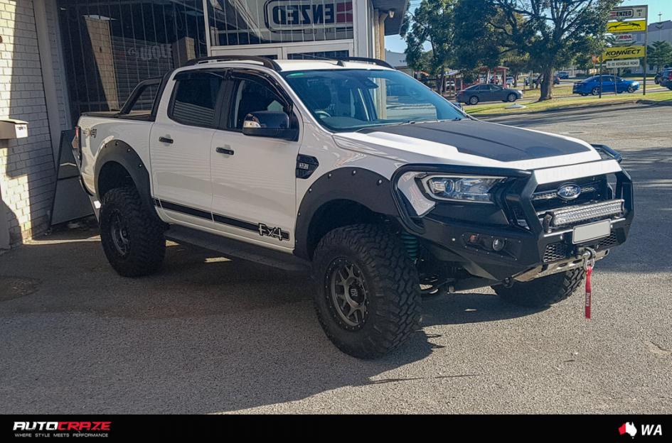 FORD RANGER BULLY XD MATTE GREY BLACK RING